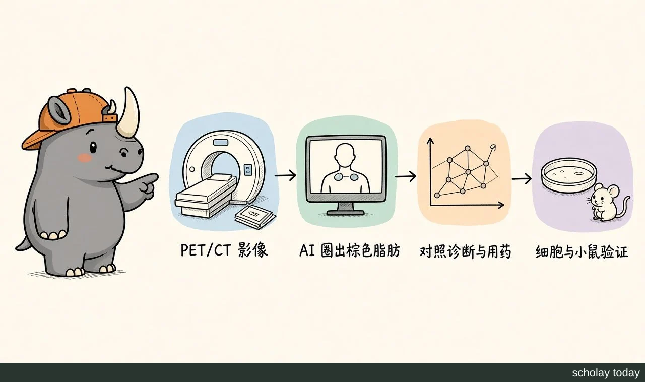 研究从临床影像到小鼠验证的四步流程示意